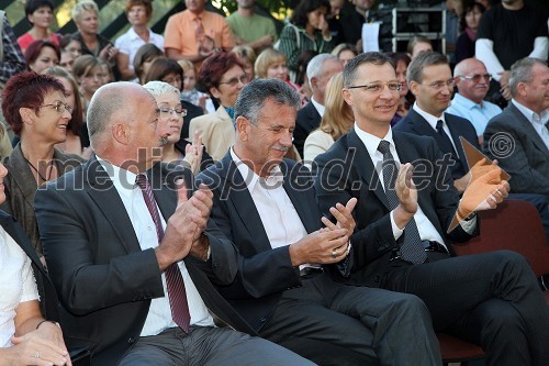 Anton Slana, župan Občine Sv. Jurij ob Ščavnici, Anton Kampuš, župan Gornje Radgone ter Igor Lukšič, minister za šolstvo in šport