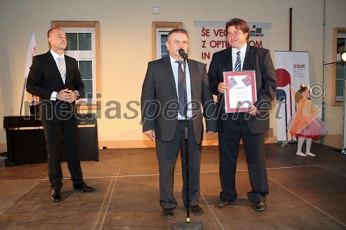 	Tomaž Polak, ravnatelj Glasbene šole Gornja Radgona,Janez Rihtarič, direktor KZ Gornja Radgona in Jožef Bračko, predsednik KZ Gornja Radgona