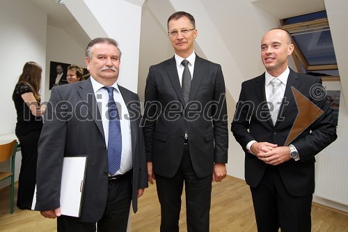 Janez Rihtarič, župan občine Radenci, Igor Lukšič, minister za šolstvo in šport ter Tomaž Polak, ravnatelj Glasbene šole Gornja Radgona