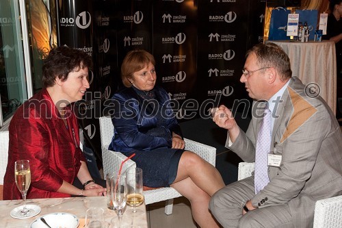 Milena Pervanje, Personal d.o.o., Tatjana Fink, direktorica podjetja Trimo Trebnje d.d. in Roman Koritnik, generalni direktor IBM Slovenija