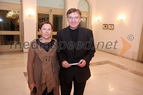 Prof. dr. Danijel Rebolj, rektor univerze v Mariboru in soproga