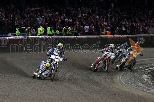 Darcy Ward, Avstralija, Andreas Jonsson, Švedska, Fredrik Lindgren, Švedska, Greg Hancock, ZDA