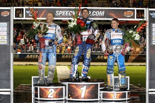 Nicki Pedersen, Danska, Greg Hancock, ZDA, Emil Sayfutdinov, Rusija