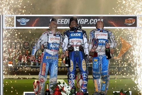 Nicki Pedersen, Danska, Greg Hancock, ZDA, Emil Sayfutdinov, Rusija