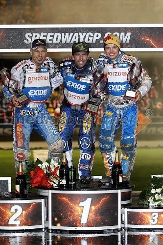 Nicki Pedersen, Danska, Greg Hancock, ZDA, Emil Sayfutdinov, Rusija