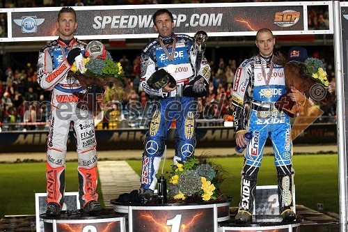 Andreas Jonsson, Švedska, Greg Hancock, ZDA in Jaroslaw Hampel, Poljska