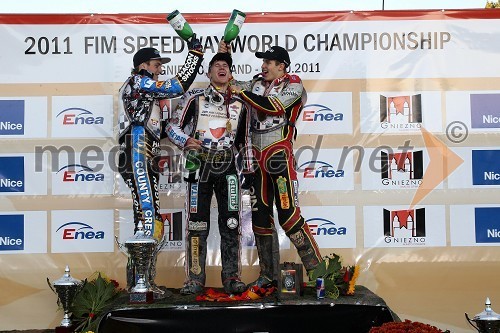 Darcy Ward, Avstralija, Maciej Janovski, Poljska in Przemyslaw Pawlicki, Poljska