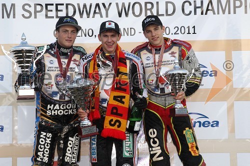 Darcy Ward, Avstralija, Maciej Janovski, Poljska in Przemyslaw Pawlicki, Poljska