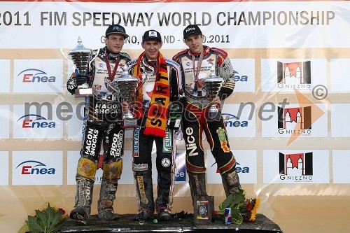 Darcy Ward, Avstralija, Maciej Janovski, Poljska in Przemyslaw Pawlicki, Poljska