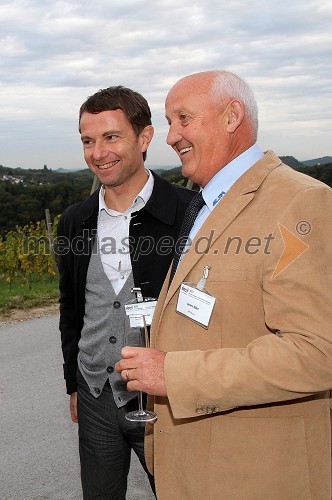 Tomaž Orešič, EFT Group in Janez Ajlec, lastnik in direktor družinskega podjetja AJM d.o.o.