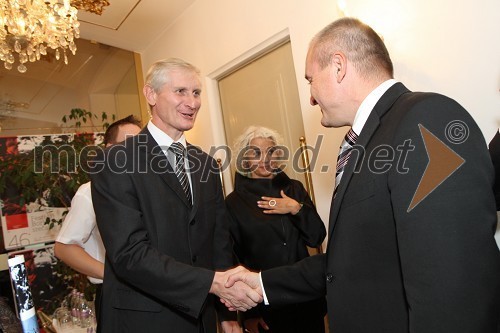 Ljubo Germič, predsednik Državnega zbora RS in Franc Kangler, župan MOM