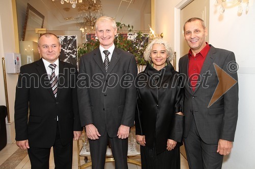 Franc Kangler, župan MOM, Ljubo Germič, predsednik Državnega zbora RS, Alja Predan, umetniška direktorica Festivala Borštnikovo srečanje in Danilo Rošker, direktor SNG Maribor