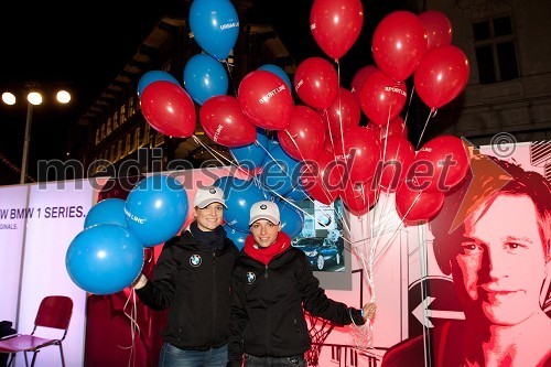 Predstavitev novega BMW serije 1 na Prešernovem trgu v Ljubljani