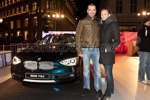Predstavitev novega BMW serije 1 na Prešernovem trgu v Ljubljani