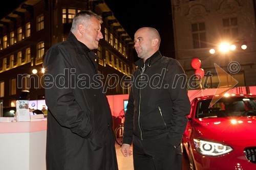 Janez Rakušček, kreativni direktor v agenciji Luna in  Bogdan Capuder, Kobilarna Lipica