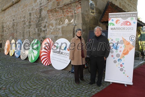 Božena Ojsteršek, režiserka ter Tone Partljič, pisatelj in scenarist