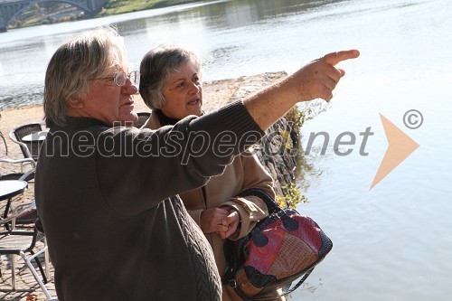 Tone Partljič, pisatelj in scenarist ter Božena Ojsteršek, režiserka