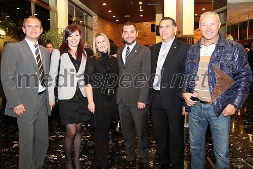 Robert Kranjc, direktor Aerodroma Portorož, Slavica Tucakov, vodja odnosov z javnostmi občine Piran, Monika Romanello Rebolj, protokol občine Piran, Dimitrije Šamšal, vodja kabineta župana občine Piran, Ljubiša Mihajlović, direktor občinske uprave in Mehmed Šerifovski