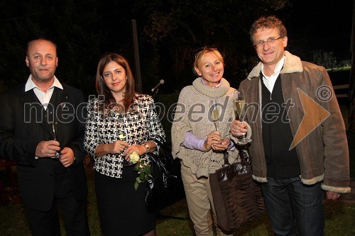 Mirko Remih, restavracija Galeb, Suzana Pirtovšek, direktorica Založbe Kapital, Simona Blejc in Andrej Lovrec