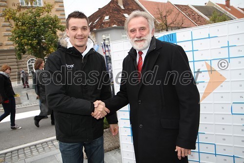 Mitja Šeško, EPK in Matjaž Zanoškar, župan občine Slovenj Gradec