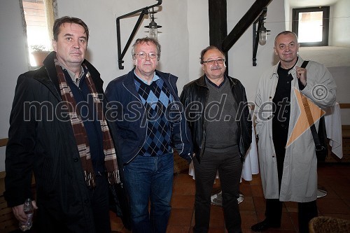 Igor Pediček, producent,  Boris Jurjaševič, režiser,  dr. Marjan Toš, zgodovinar  in vodja mariborske Sinagoge ter Zdenko Kodrič, scenarist