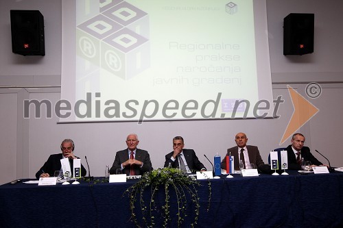 	Gerald Fuxjäger, mag. Črtomir Remec, predsednik Inženirske zbornice Slovenije (IZS), prof. dr. Dragoslav Šumarac, predsednik Inženirske zbornice Srbije in nekdanji minister za gradnjo Srbije, Aleksander Petrovčič, Računsko sodišče RS