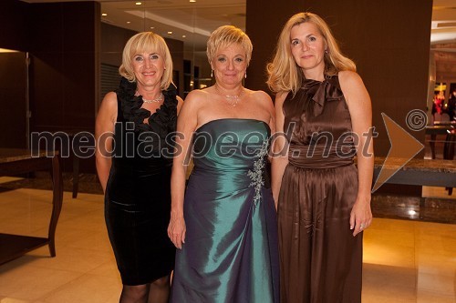 Lidija Lepej, direktorica Bell, Gertrud Rantzen, predsednica Slovensko-nemške gospodarske zbornice, in Medeja Lončar, direktorica Siemens