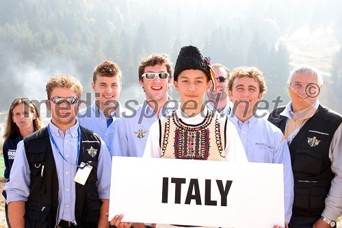 Ekipa Italije: vodja Massimo Bartolini, Manuel Monni, Alex Salvini, Enrico Oddenino in Lorenzo Bonvecchi, F.M.I. (Italijanska motociklistična zveza)