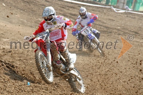 Andreas Schmidinger (Avstrija), v ozadju Klemen Gerčar (Slovenija)