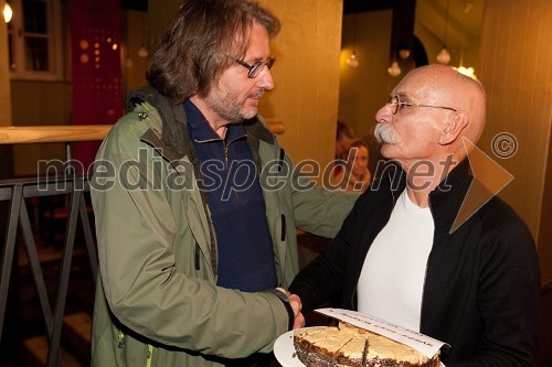 Vinko Möderndorfer, režiser in Sandi Pavlin, igralec