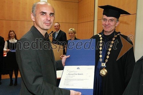 Prof. dr. Danijel Rebolj, rektor Univerze v Mariboru in dr. Nenad Čuš Babič, Fakulteta za gradbeništvo Univerze v Mariboru