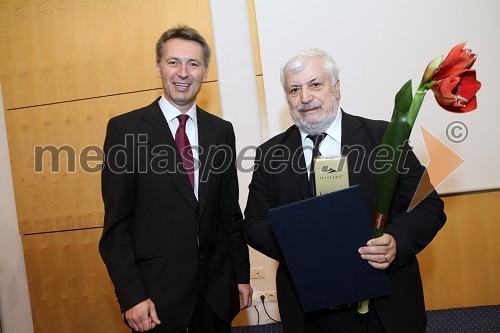 Prof. dr. Samo Fošnarič, dekan Pedagoške fakultete UM in prof. dr. Joso Vukman