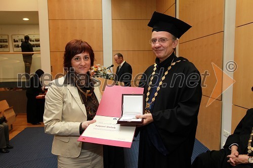 Tatjana Golob, Medicinska fakulteta Univerze v Mariboru in prof. dr. Danijel Rebolj, rektor Univerze v Mariboru