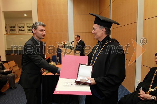 Prof. dr. Jani Bekő, Ekonomsko-poslovna fakulteta Univerze v Mariboru in prof. dr. Danijel Rebolj, rektor Univerze v Mariboru