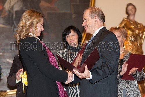 Tadeja Sumper in dr. Ivan Svetlik, minister za delo, družino in socialne zadeve