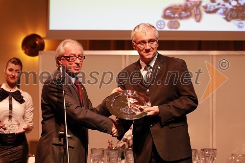 Vito Ippolito, predsednik FIM (Mednarodna motociklistična zveza) in Danijel Starman, predsednik AMZS