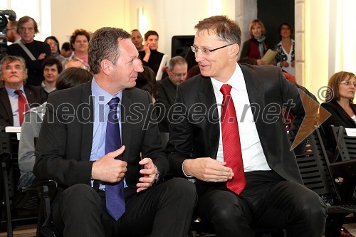 Boris Popovič, župan Kopra in  dr. Igor Lukšič, minister za šolstvo in šport ter znanost in tehnologijo