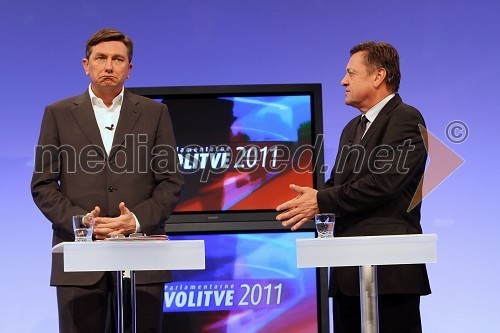 Borut Pahor, predsednik SD in Zoran Janković, Lista Zorana Jankovića