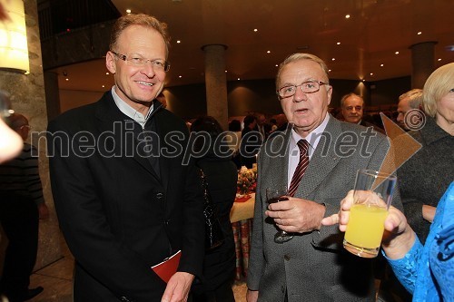 Janez Škrabec, direktor podjetja Riko d.o.o. in Vasja Klavora, podpredsednik Državnega zbora Republike Slovenije
