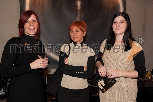 Anita Zorin, Melita Hafner, tržnici programa Salon exclusive in Jasna Piskar Jere - Studio Rebeka
