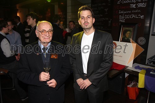 Dr. Stanislav Ojnik, guverner distrikta 1912 in Simon Tantegel, član Rotaract kluba