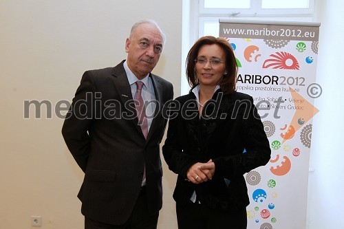 Janez Ujčič, podžupan MOM in Suzana Žilič Fišer, generalna direktorica Zavoda Maribor 2012 - EPK