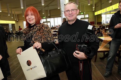 Miša Vugrinec, urednica Večerove priloge Bonbon in Boris Vugrinec, fotoreporter časnika Večer