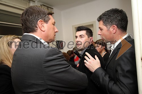 	Borut Pahor, Denis Sarkič in Matjaž Nemec