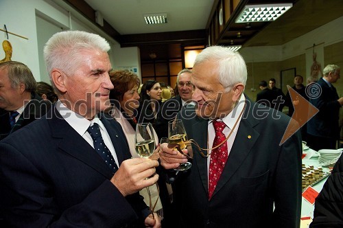 Prof. dr. Ludvik Toplak, predsednik Evropskega središča Maribor (ESM) in dr. Jože Trontelj, predsednik SAZU