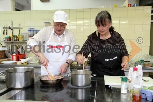 Mirko Homar in Slavica Zbičajnik, tekmovalca