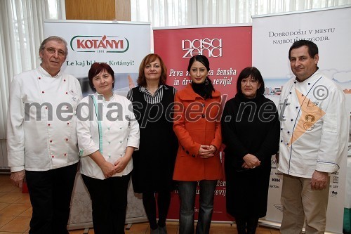 Žirija: Jožef Oseli, kuharski mojster, Romana Železnik, SŠGT Maribor, Marta Krpič, glavna in odgovorna urednica Naše Žene, Tanja Vidic Goršak, TV Veseljak, Marta Osim in Konrad Purgaj, SŠGT Maribor