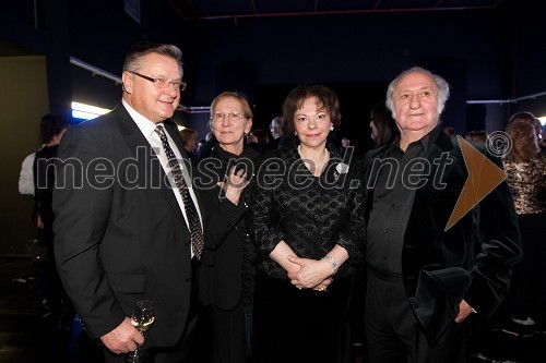 Dušan Mlakar, režiser, Magda Vrhovec, Barbara Miklič Türk, soproga predsednika Republike Slovenije in Vlasto Dedovič