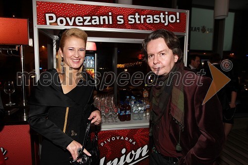 Ivana Vrviščar, direktorica Kraš Slovenija d.o.o., Andrej Košak, režiser