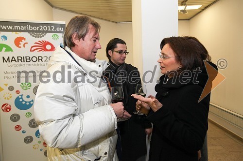 Vladimir Rukavina Gogo, direktor Narodnega doma Maribor in Suzana Žilić Fišer, generalna direktorica zavoda MARIBOR 2012